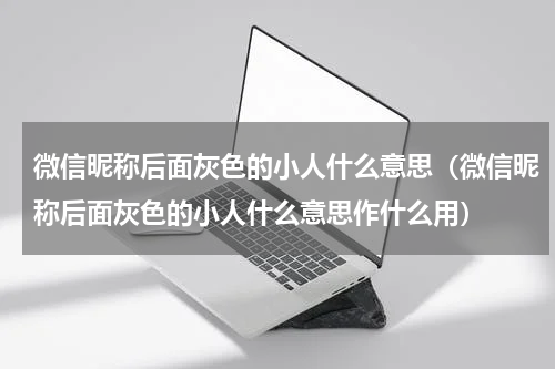 微信昵称后面灰色的小人什么意思（微信昵称后面灰色的小人什么意思作什么用）