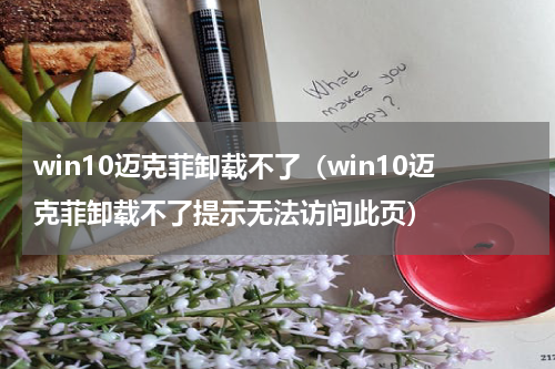 win10迈克菲卸载不了（win10迈克菲卸载不了提示无法访问此页）