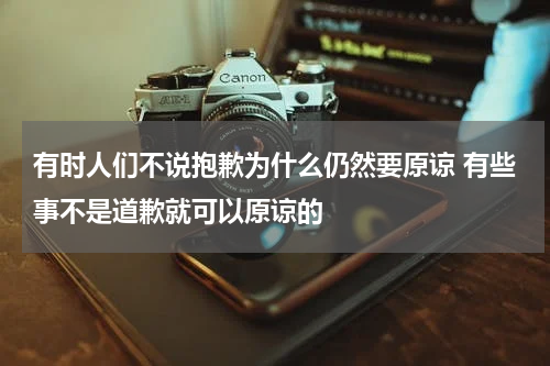 有时人们不说抱歉为什么仍然要原谅 有些事不是道歉就可以原谅的