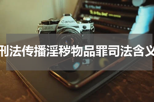 刑法传播淫秽物品罪司法含义