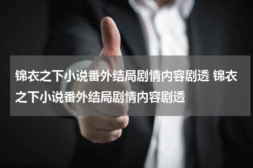 锦衣之下小说番外结局剧情内容剧透 锦衣之下小说番外结局剧情内容剧透