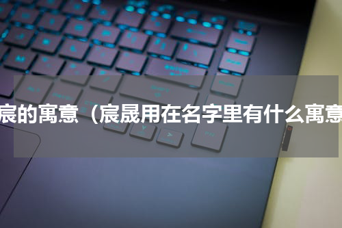 晟宸的寓意（宸晟用在名字里有什么寓意）