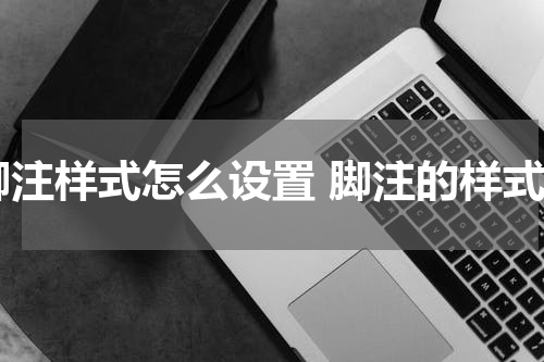 脚注样式怎么设置 脚注的样式
