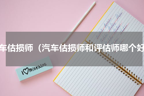 汽车估损师（汽车估损师和评估师哪个好）