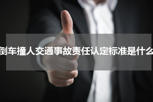 倒车撞人交通事故责任认定标准是什么